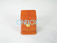 Orange Elegant Luxury Perfume Packaging Custom Printed With Open Doors